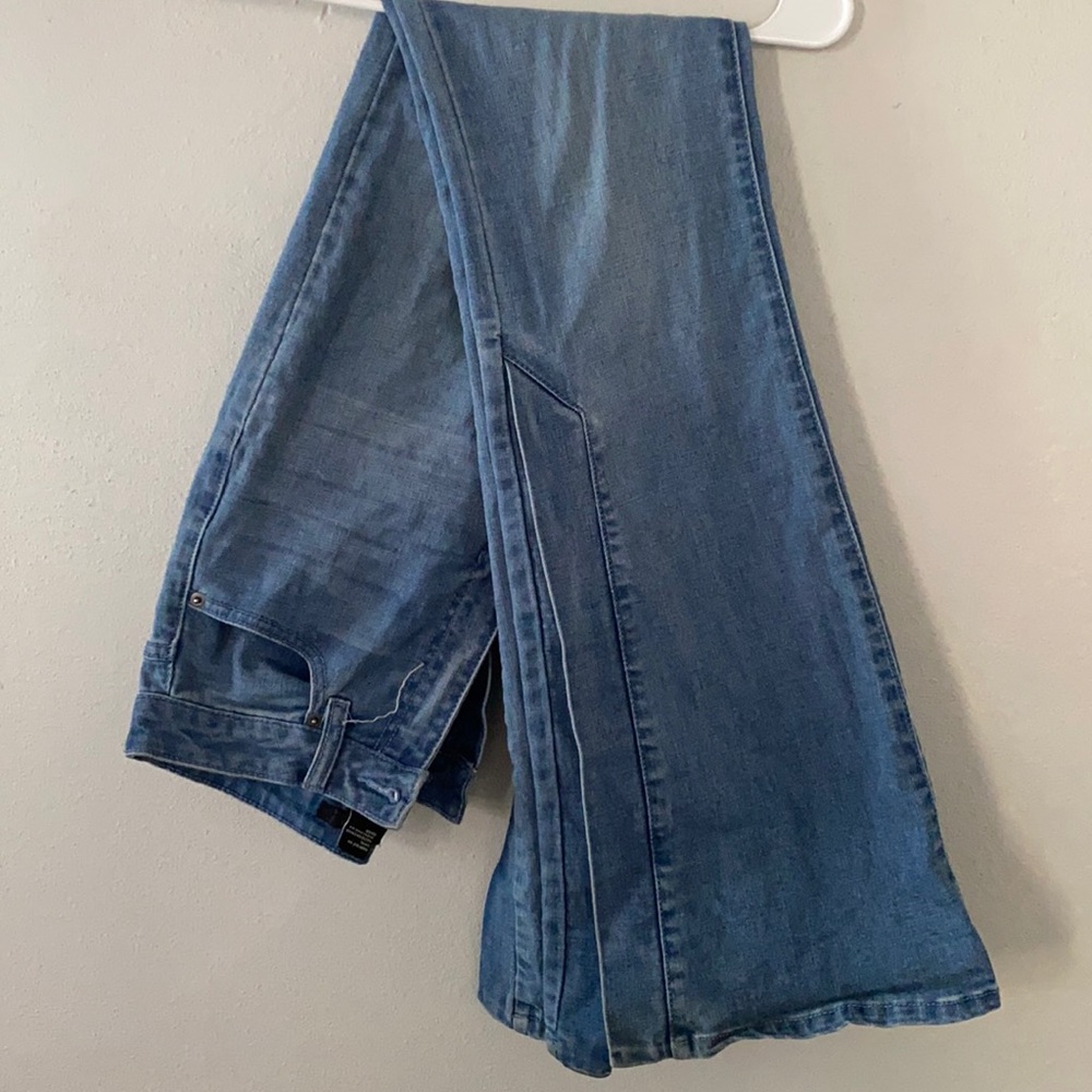 Mid rise flare jeans
